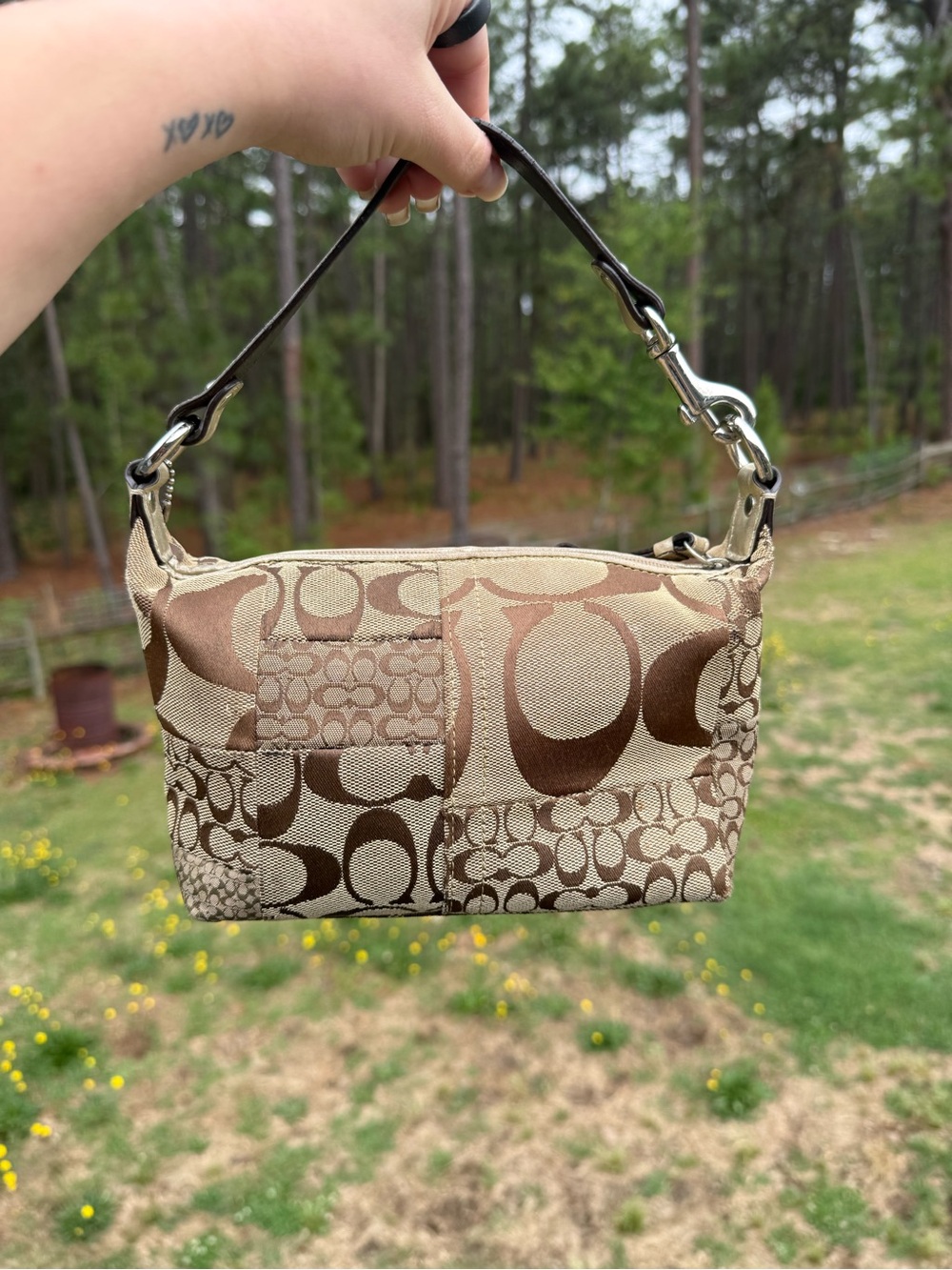 Coach Signature Patchwork Mini Bag - Picture 3 of 7